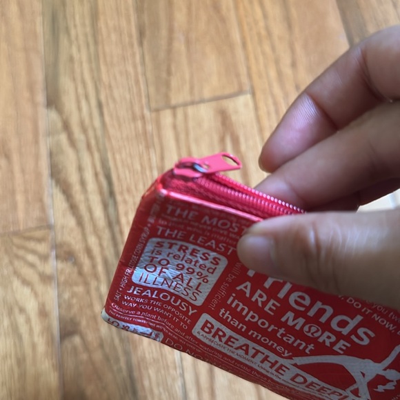 Lululemon Red Motto Coin Purse - Picture 5 of 5
